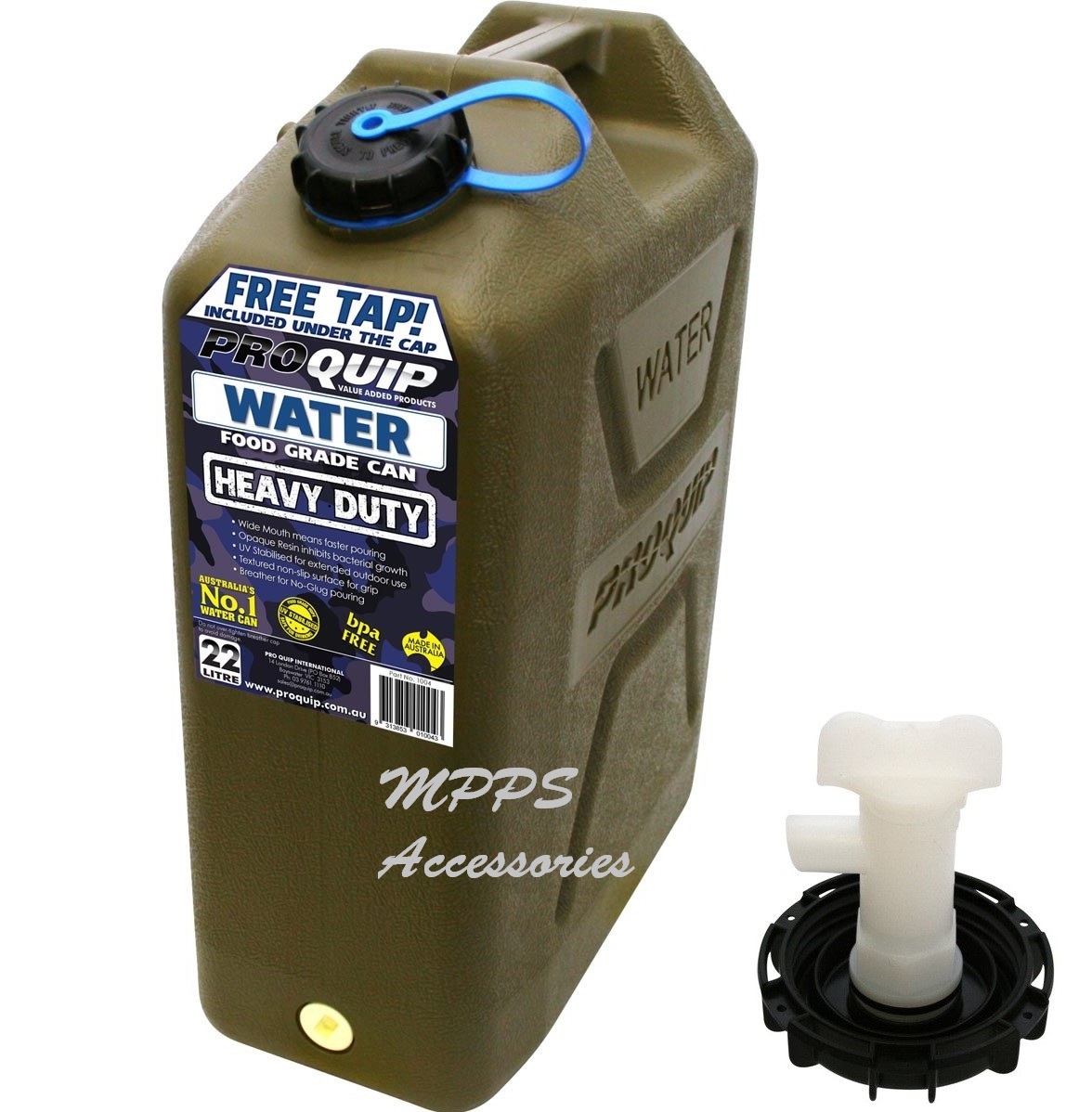 Water Carry Can - 22 LItre, Green